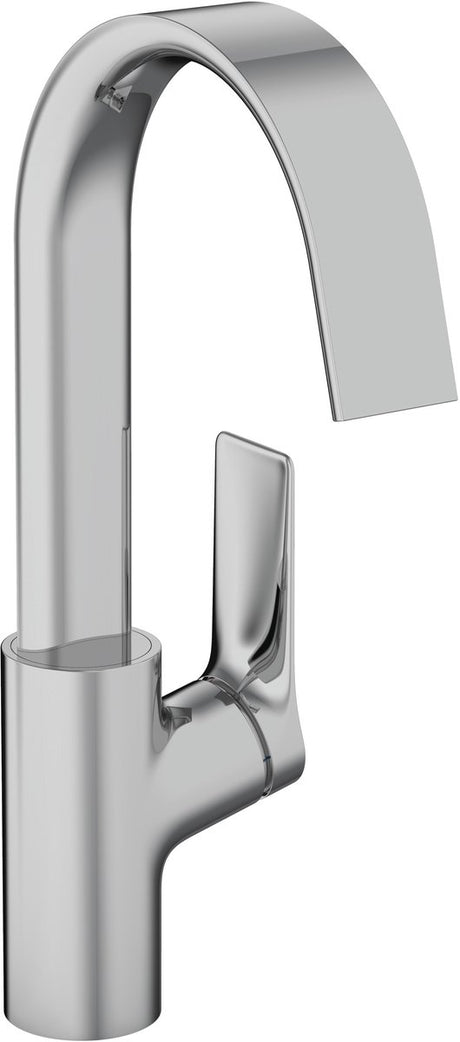 Hansgrohe vivenis – Waschtisch-Mischbatterie – Einhebelbedienung – ohne Ablaufgarnitur – Größe 210 mm – schwenkbarer Auslauf – Chrom