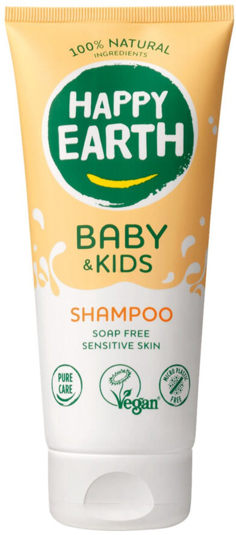 Happy earth shampoo - baby kids - babyverzorging - 100% natuurlijk - 200 ml