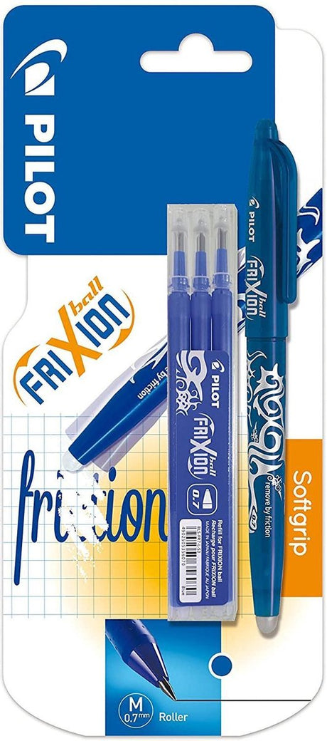 Pilotroller Frixionball blau + 3 Nachfüllungen 0,7