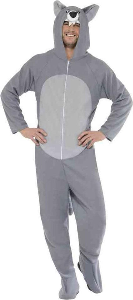 Smiffys Wolfsanzug | Wolfskostüm Fasching Herren Gr. L-XL (54-56) l