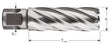 Rotec Kernbohrer HSS-XE Silver-Line 21,0 mm SL55