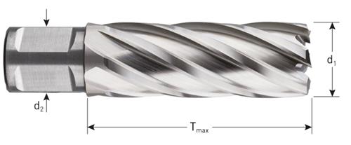 Rotec Kernbohrer HSS Silver-Line 20,0 mm SL55 Weldon