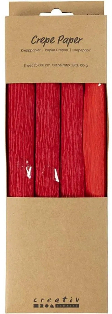 Creativ Company Krepppapier rot - 4 Stk.