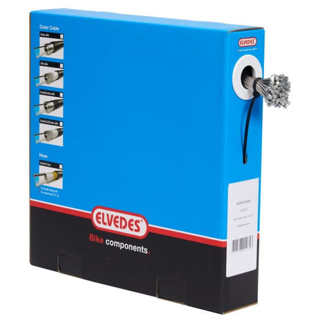 Elvedes Cable Systems BV Schalter Innenkabel Elvedes 2250 mm 7 x 7 Adern Edelstahl ø1,1 mm mit N-Nippel ø4,5 × 4,5 (Karton mit 50 Stück) – Silber