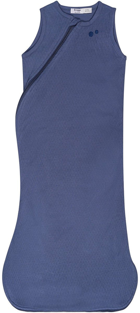 Snoozebaby slaapzak baby 70 cm (0-6 mnd) - tog 1.0 - 100% biologisch katoen - blue nights
