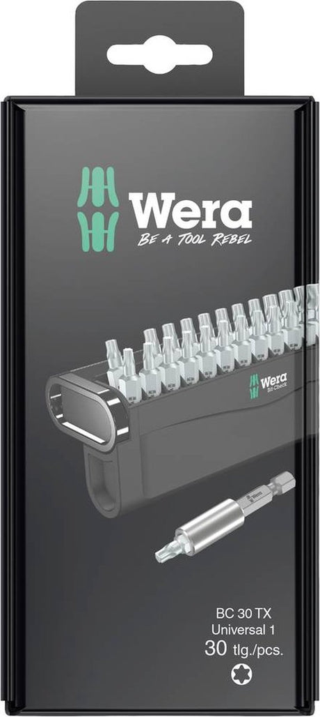 Wera Bit-Check 30 Tx Universal 1 SB 05057900001 Bit-Set 30-teilig Torx