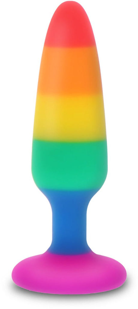 Merkloos sans marque toyjoy anaal twink plug medium regenboog