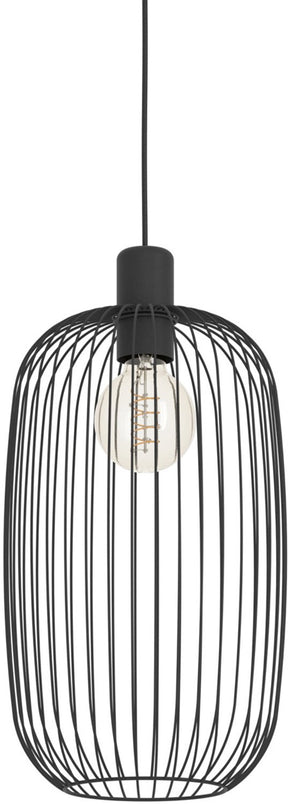 Eglo lodods hanglamp - e27 - ø 22 cm - zwart