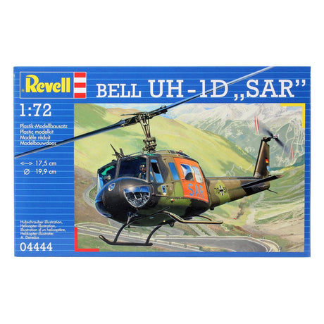 Revell Modellbausatz Militärfahrzeuge – 04444 Bell uh-1d – SAR-Kunststoff – 1:72 – Modellbau