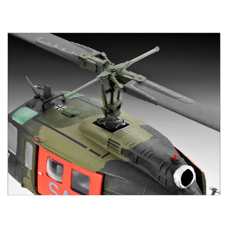 Revell Modellbausatz Militärfahrzeuge – 04444 Bell uh-1d – SAR-Kunststoff – 1:72 – Modellbau