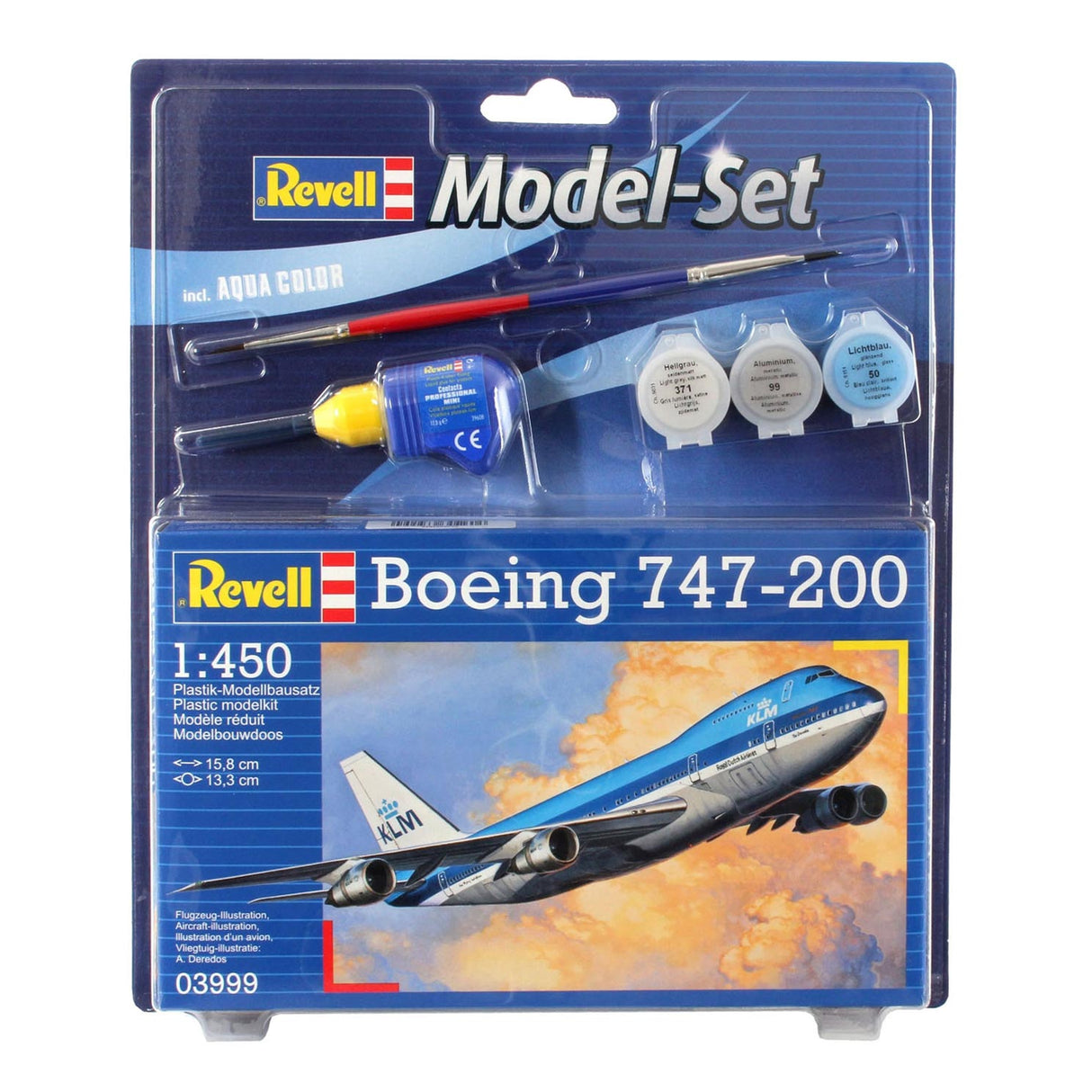 Revell -Modellsatz - Boeing 747-200 Skala 1: 450