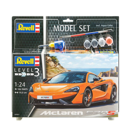 Revell Modellset - McLaren 570s 106tlg. - inkl. Grundfarben