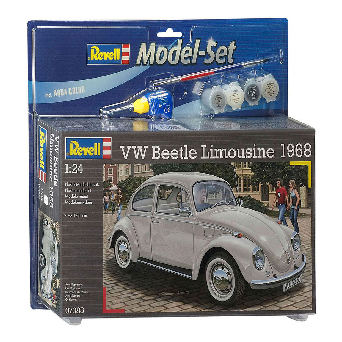 Revell -Modellsatz - Volkswagen Käfer Limousine 68