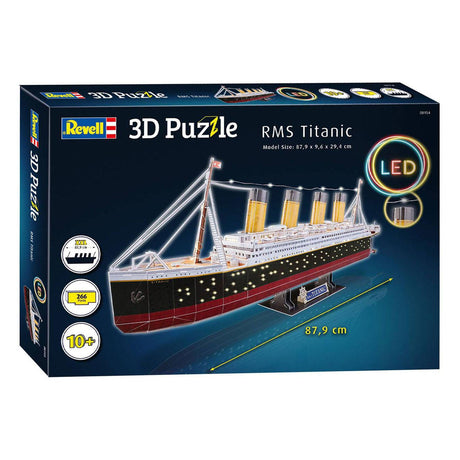 Revell 3D-Puzzle-Bausatz - RMS Titanic LED Edition 266tlg.