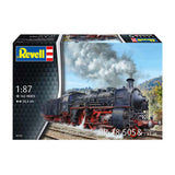 Revell Modellbausatz Militärfahrzeuge – 02167 Baureihe 18 505 – Tender 2’3’ T 38 – Dampflokomotive aus Kunststoff – 1:87 – Modellbau