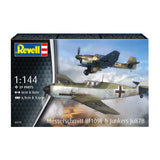 Revell Modellbausatz - Messerschmitt bf109e Junkers Ju87b 1:144 - 39-tlg.