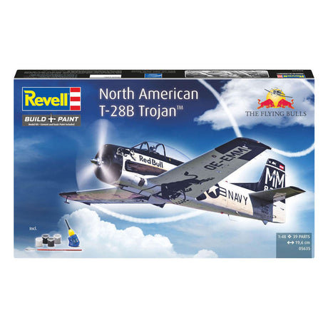 Revell Modellbausatz – Geschenkset T-28B Trojaner: Flying Bulls 25. Jubiläum. 1:48