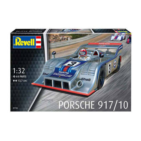 Revell Modellbausatzauto – 07738 Porsche 917 10 – deutscher Rauto-Kunststoff – 1:32 – Modellbau