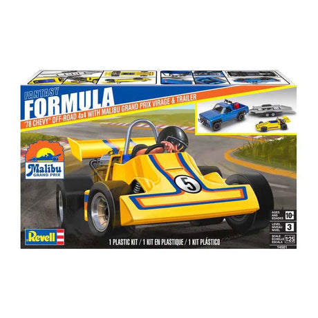 Revell Modellbausatz - 78er Chevy 4x4 Pickup mit Go-Kart 1:25