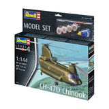 Revell Modellbausatz - CH-47D Chinook 1:144 - 104-tlg. - inkl. Grundfarben