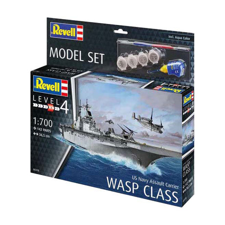 Revell Modellbausatz - US Navy Assault Carrier Wasp Class 1:700 - 142-tlg.