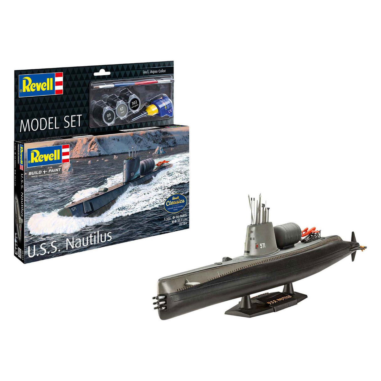 Revell-Modellbausatz – U.S.S. Nautilus 1:305 - 30Stk.