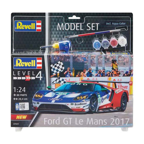Revell Modellbausatz - Ford GT Le Mans 1:24 - 88 Stück. - inkl. Grundfarben