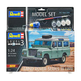 Revell Modellbausatz - Land Rover Series III LWB (s. Wagon) 1:24 - 184tlg. - inkl. Grundfarben