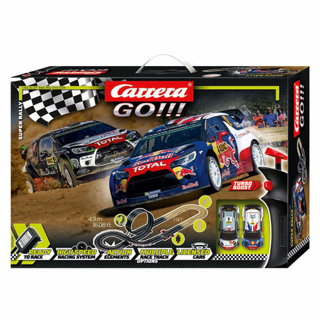 Carrera los!!! Super-Rallye - Rennstrecke mit 2 Autos - 1:43
