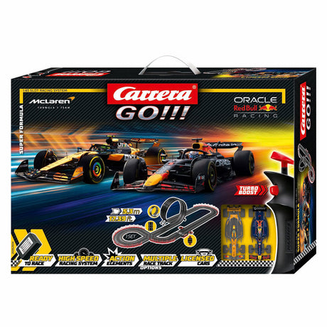 Carrera los!!! Rennstrecke Superformel - m. Verstappen, Nr. 1 gegen l. Norris, Nr. 4