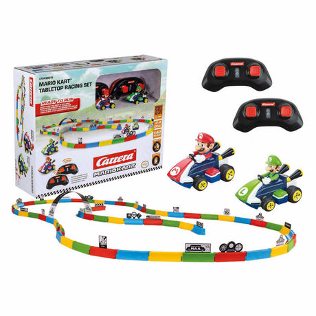 Carrera RC 2,4 GHz Mario Kart Tabletop Racing Set – Mario Luigi 1:43