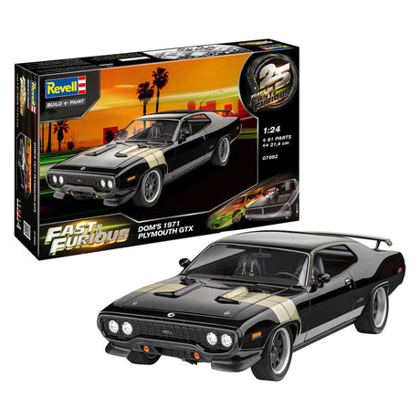 Revell Modellbausatz Fast Furious – Dominics 1971 Plymouth GTX 1:24 – 81-tlg.