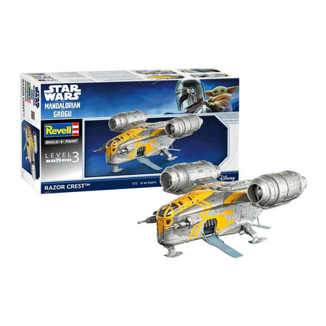Revell Modellbausatz The Mandalorian und Grogu Razor Crest 1:72 – 101 Stück.