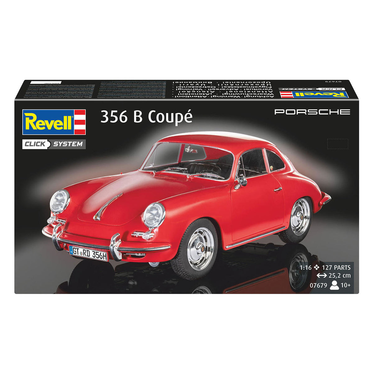 Revell modelbouwpakket porsche 356b coup click system 1:16 - 127dlg.