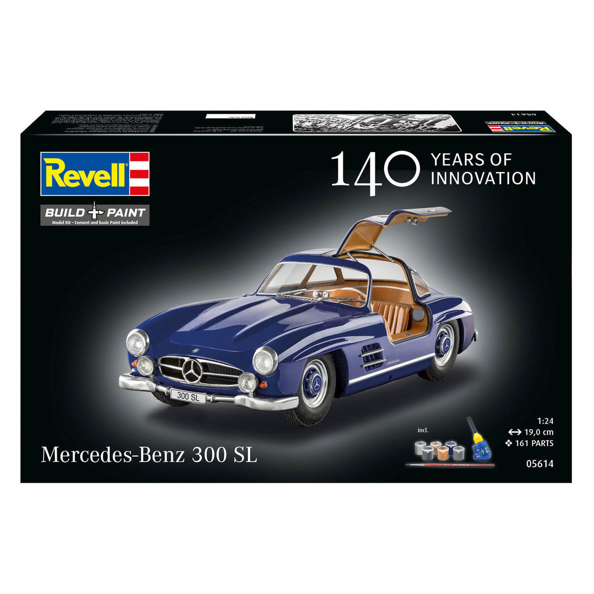 Revell modelbouwpakket mercedes-benz 300 sl 100 jaar mb 1:24 - 161dlg.