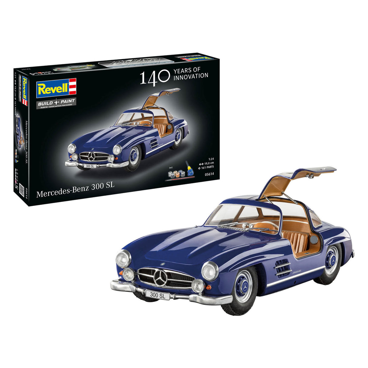 Revell modelbouwpakket mercedes-benz 300 sl 100 jaar mb 1:24 - 161dlg.