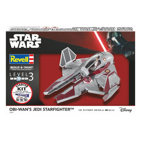 Revell modelbouwpakket starter kit obi-wan's starfighter 1:58 - 21dlg.