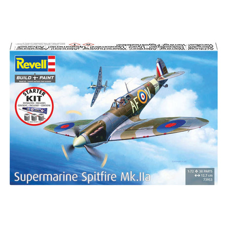 Revell Modellbausatz Starterkit Spitfire mk.iia 1:72 - 38tlg.
