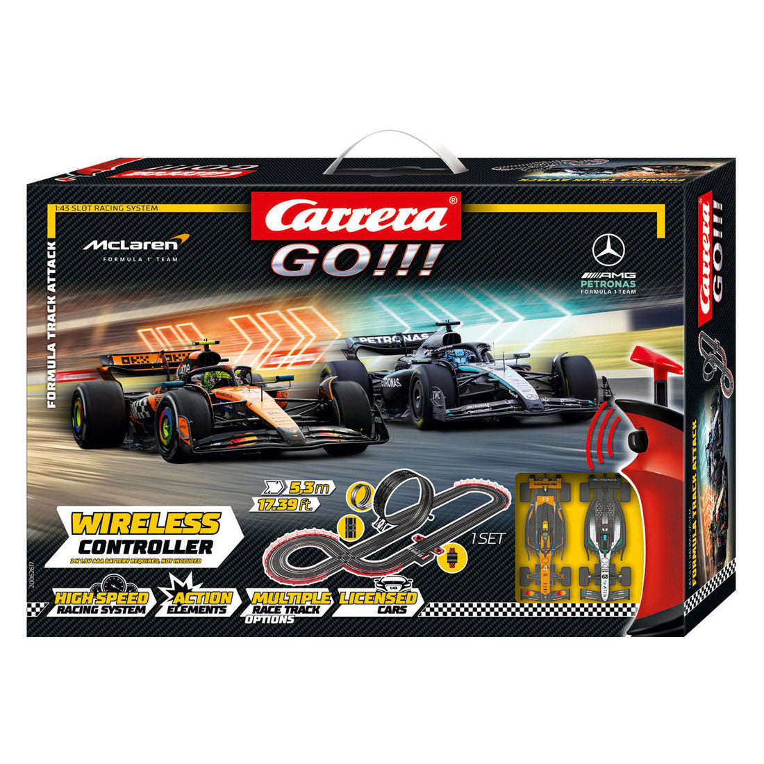 Carrera go!!! racebaan formula track attack - 1:43