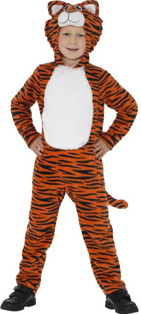 Smiffys - Tiger-Kinderkostüm - Kinder bis 9 Jahre - Orange Schwarz