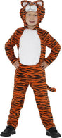 Smiffys - Tiger-Kinderkostüm - Kinder bis 9 Jahre - Orange Schwarz
