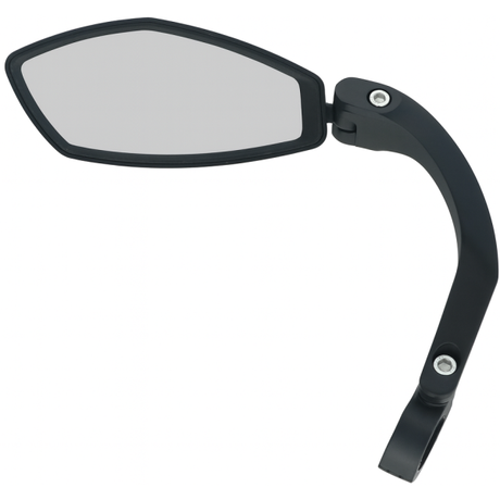 Kantenspiegel E-Bike links 360 Grad verstellbar 21-26 mm - Schwarz