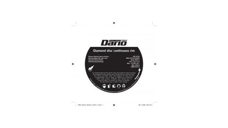 Dario Tools Diamant-Trennscheibe Vol.r. 125mm