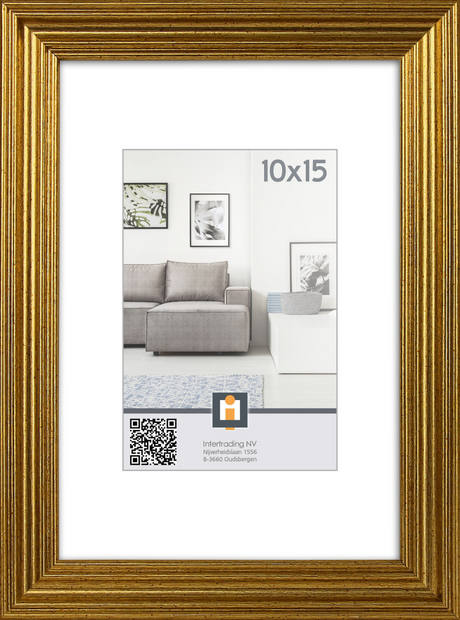 Fotolijst salerno 10x15cm - goud