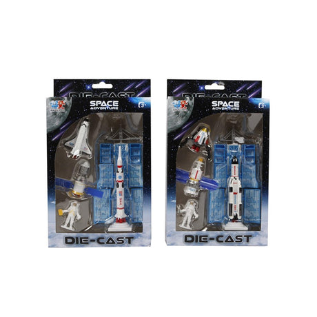 Space-Shuttle-Abenteuer-Spielset aus Druckguss, 12 cm
