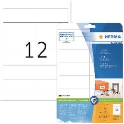 Markenlos ohne Marke Herma Prem. Etiketten 97x42,3 25 Blatt DIN A4 300 Stück 5056