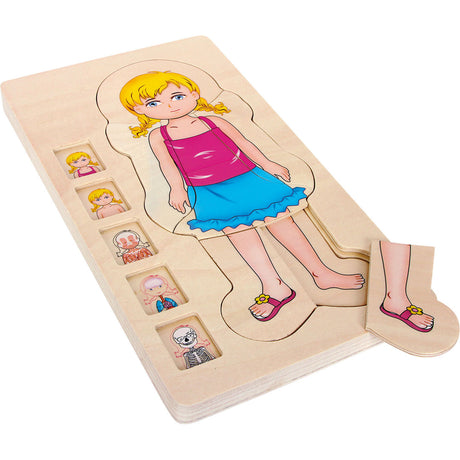 Kleiner Fuß - Holzkörperpuzzle Mädchen, 29-tlg.
