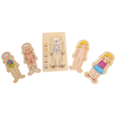 Kleiner Fuß - Holzkörperpuzzle Mädchen, 29-tlg.