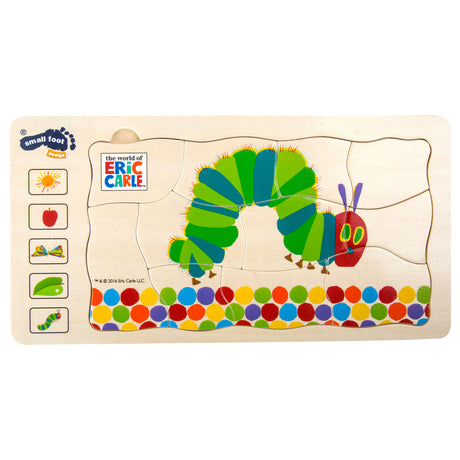 Small Foot - Schichtenpuzzle Raupe nie genug, 36 Teile.