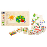 Small Foot - Schichtenpuzzle Raupe nie genug, 36 Teile.
